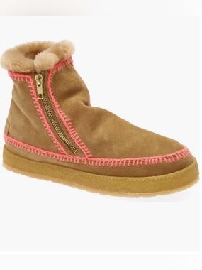 Laidback London Setsu Genuine Shearling Lined Ankle Boot 9